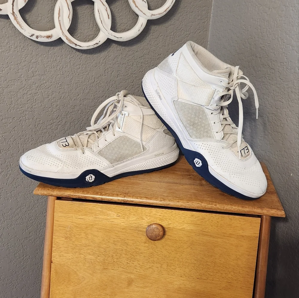 Adidas D-Rose 773 lV White/Black Bounce Basketball Shoes, Size‎ 14